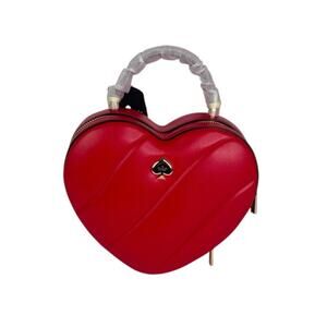 Kate Spade Love Shack Quilted 3D Heart Crossbody Bag in Ruby Red